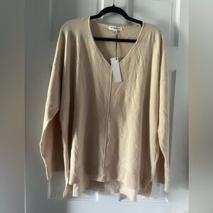 Newbury Kustom sweater Plus size 2XL, beige.